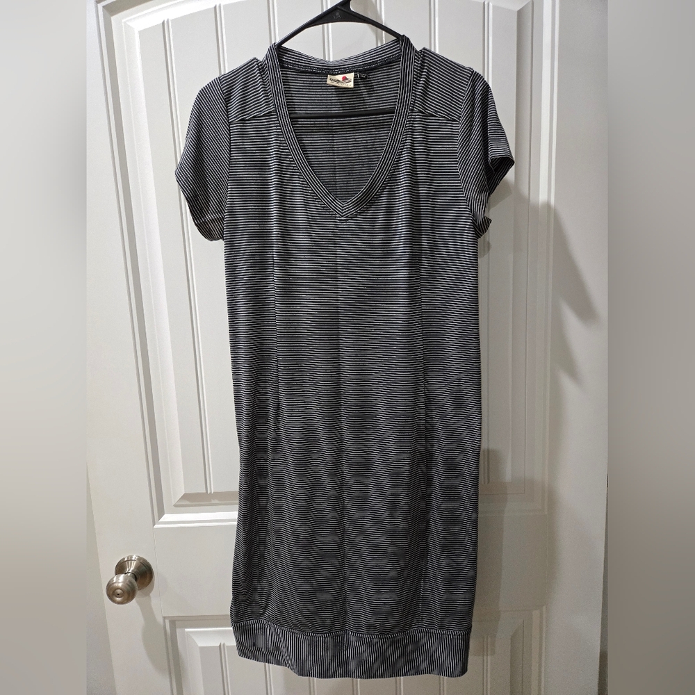 Striped V-Neck Dress KAVU